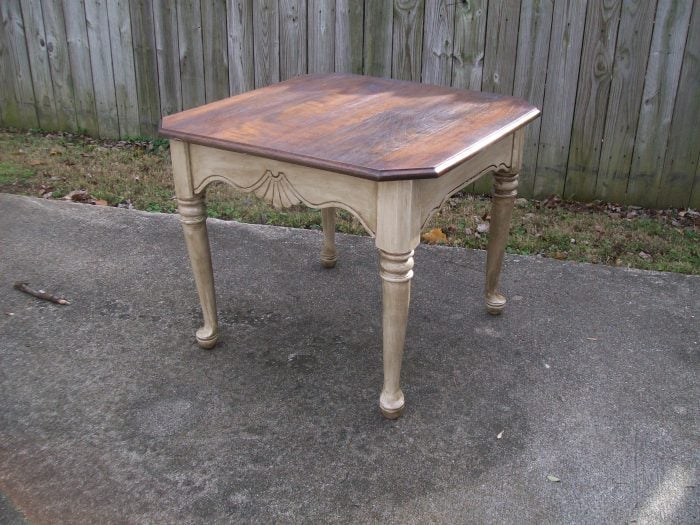 Repurposed Table Ideas Dining Tables, Antique End Tables With Glass Doors