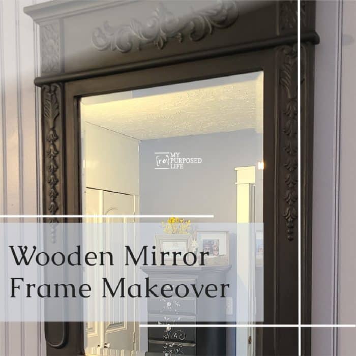 How to Paint a Wooden Mirror Frame