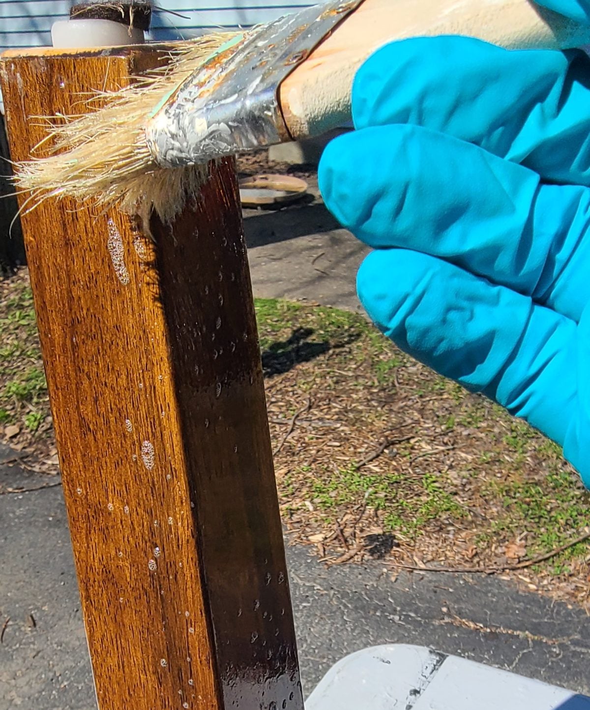 clean legs for painting