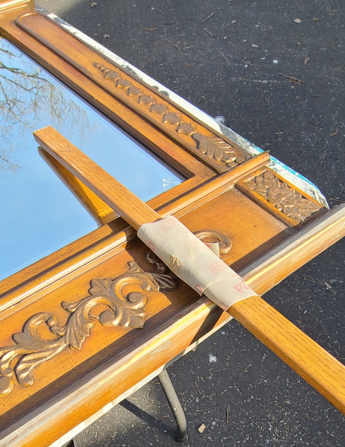 How to Paint a Wooden Mirror Frame My Repurposed Life®