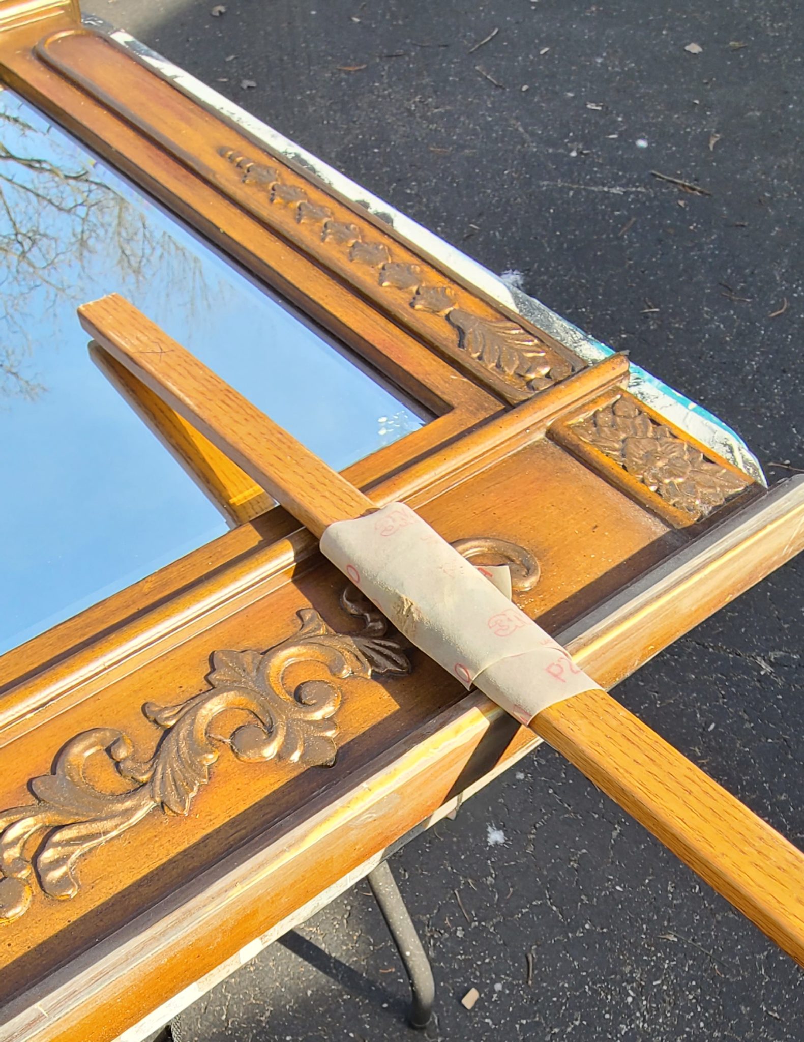 How to Paint a Wooden Mirror Frame My Repurposed Life®