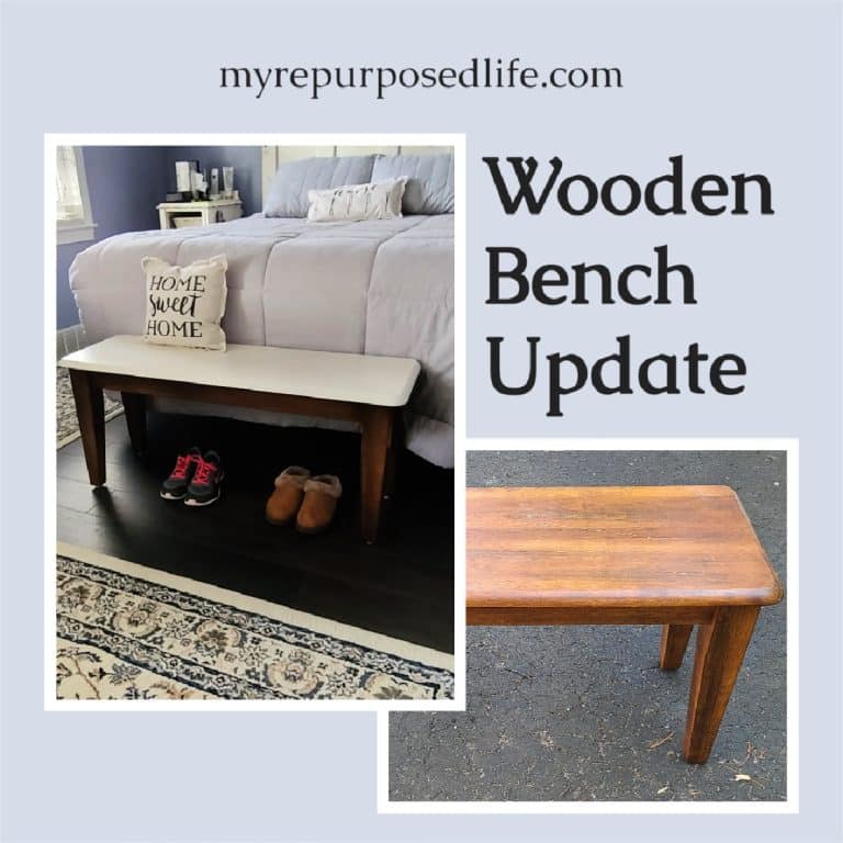 Wooden Bench Seat Makeover
