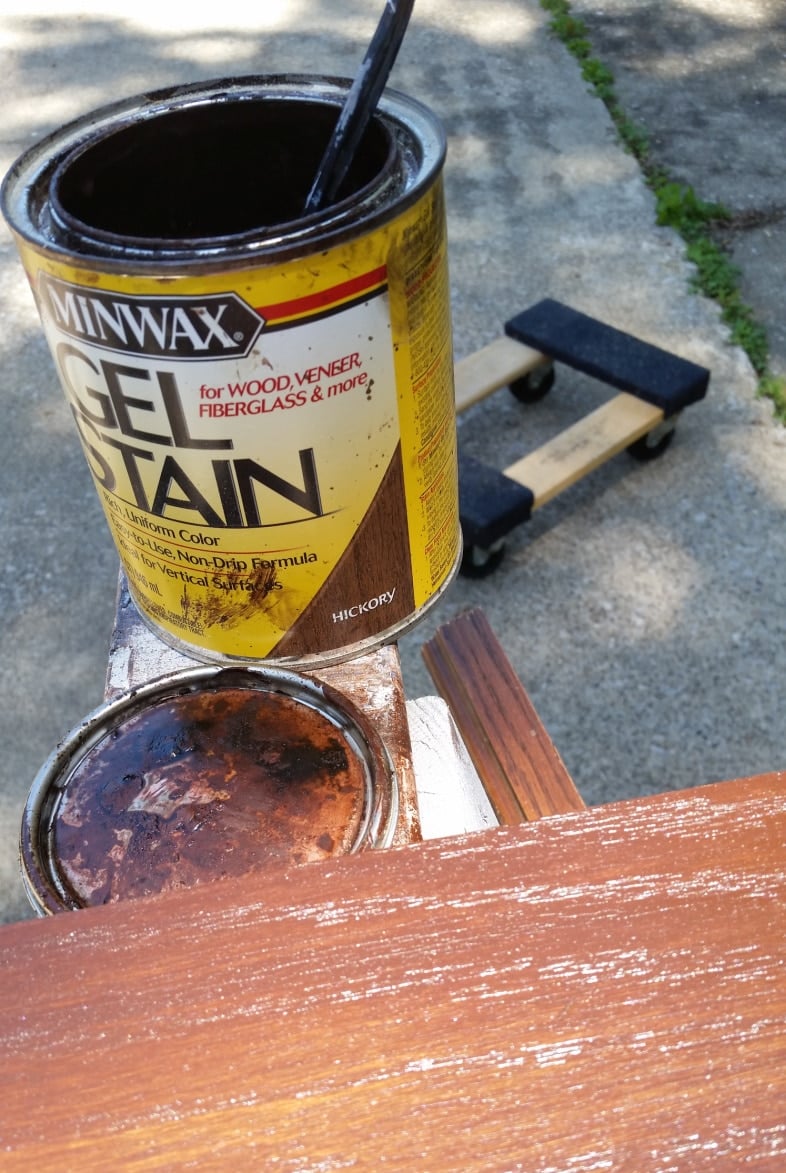 minwax gel stain hickory