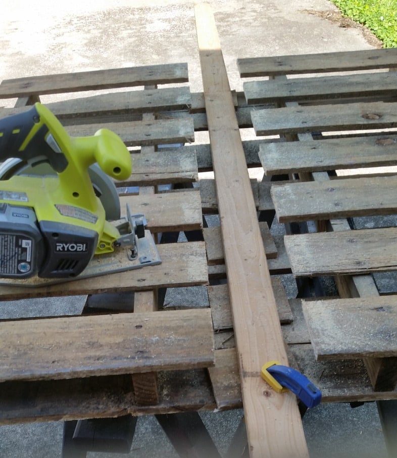 pallet cut in half