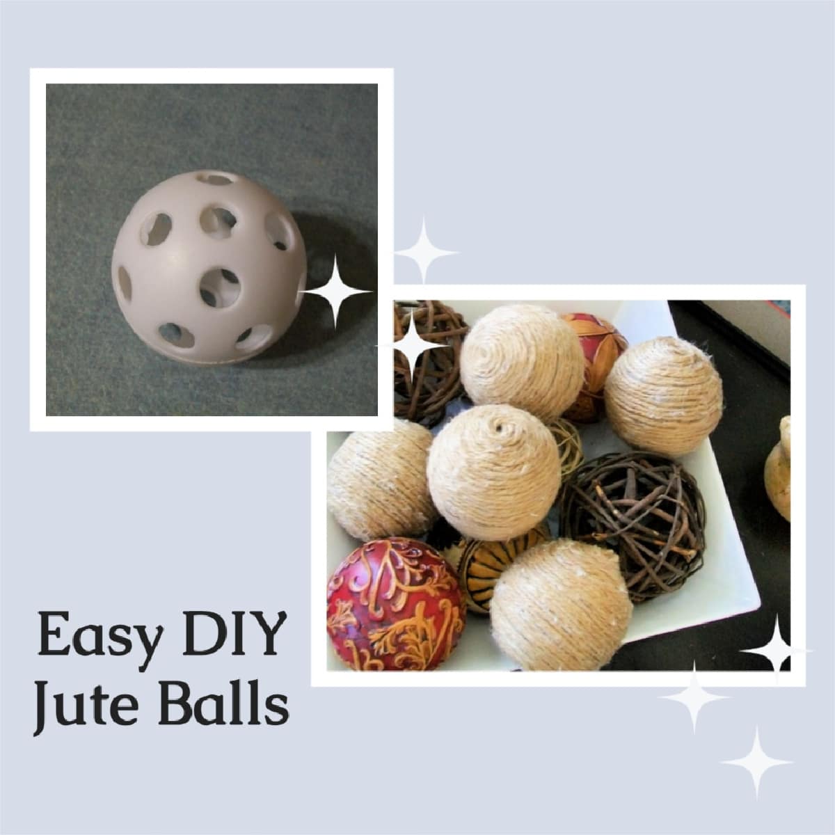 Decorative jute balls My Repurposed Life®