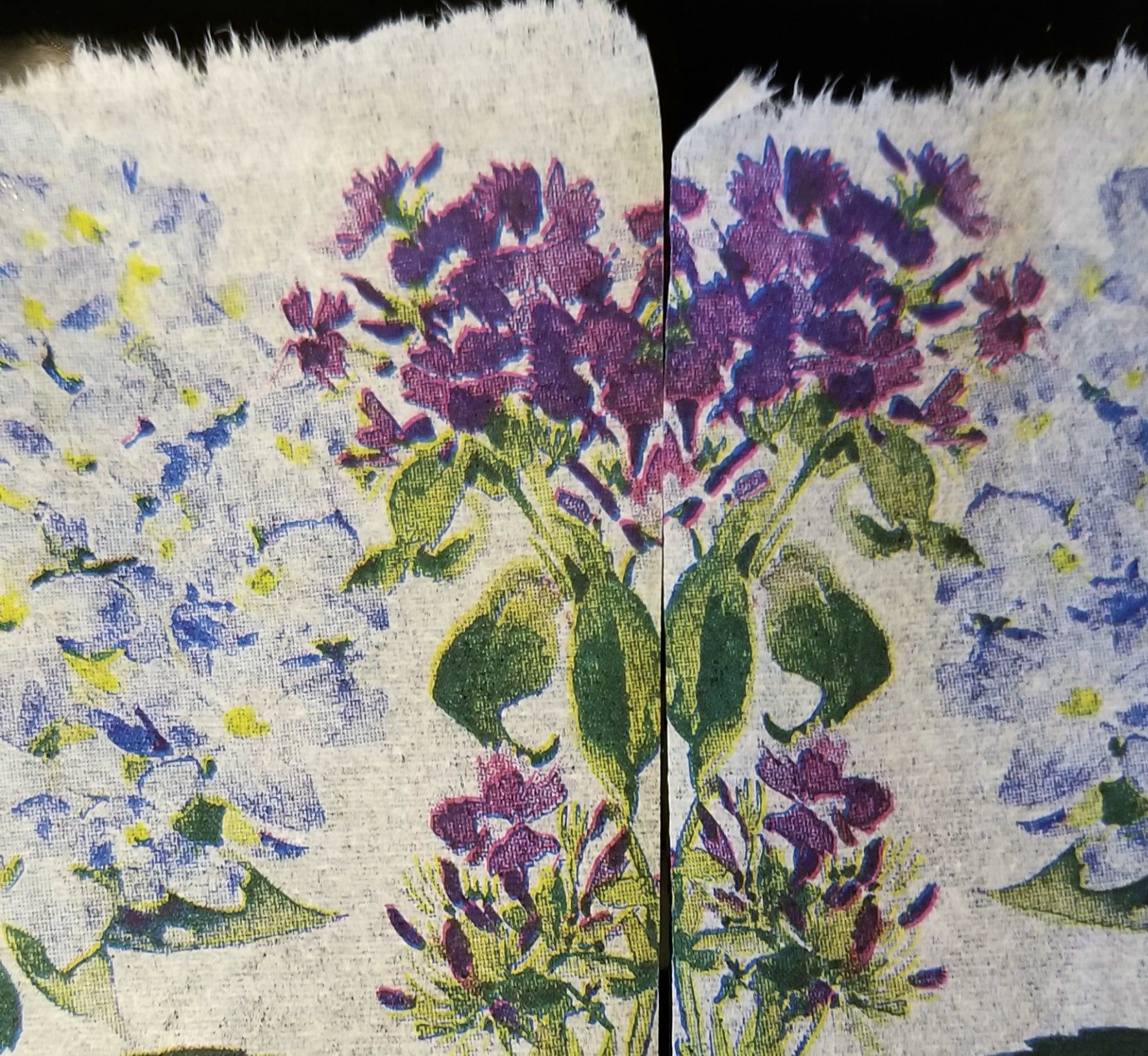 match patten on napkin
