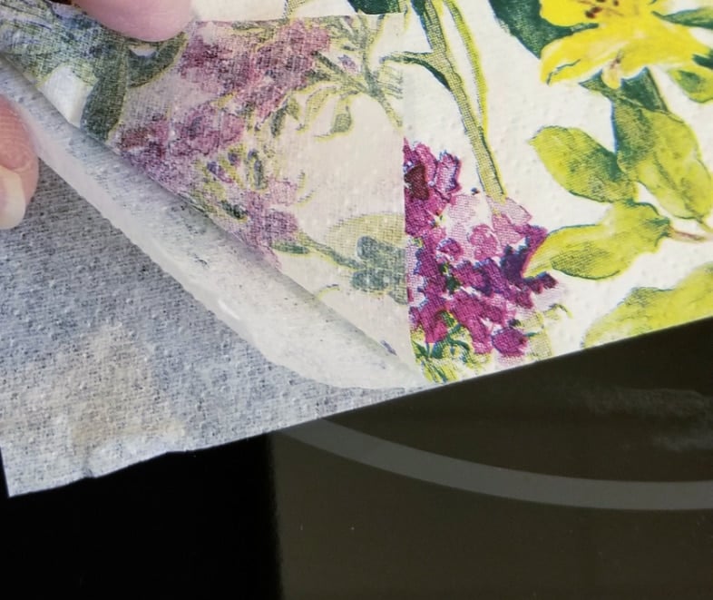 three layers of napkins