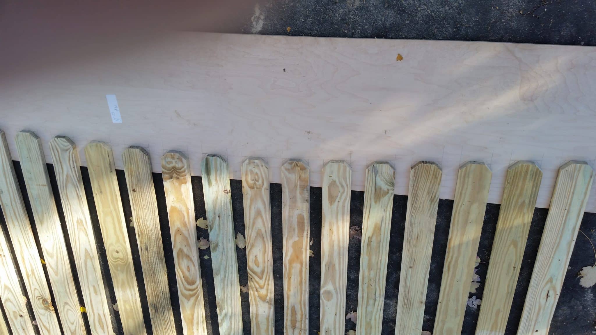 pickets and jig DIY Picket Fence My Repurposed Life®