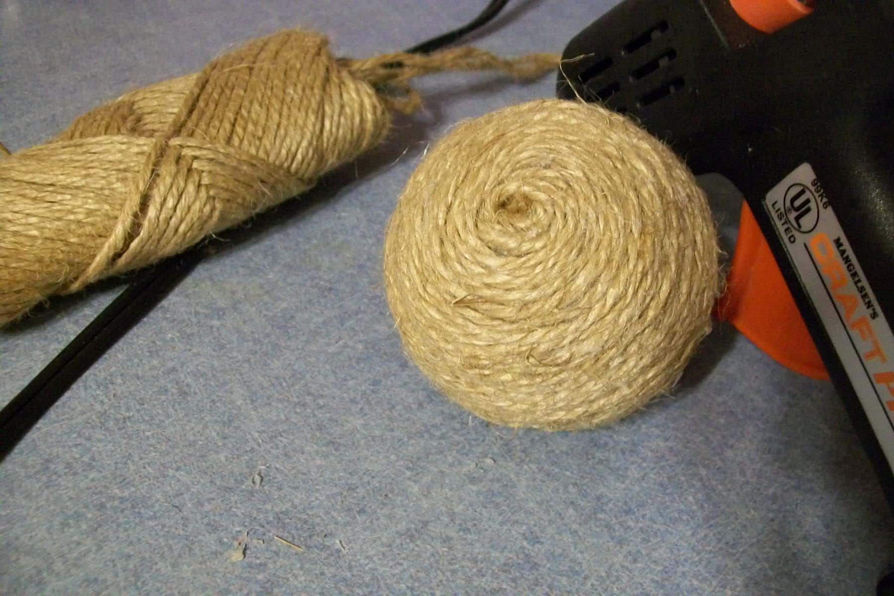 Decorative jute balls My Repurposed Life®