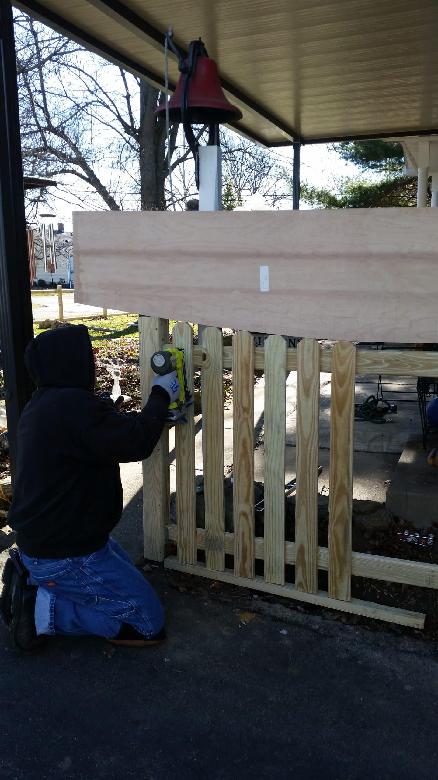 pickets and jig DIY Picket Fence My Repurposed Life®