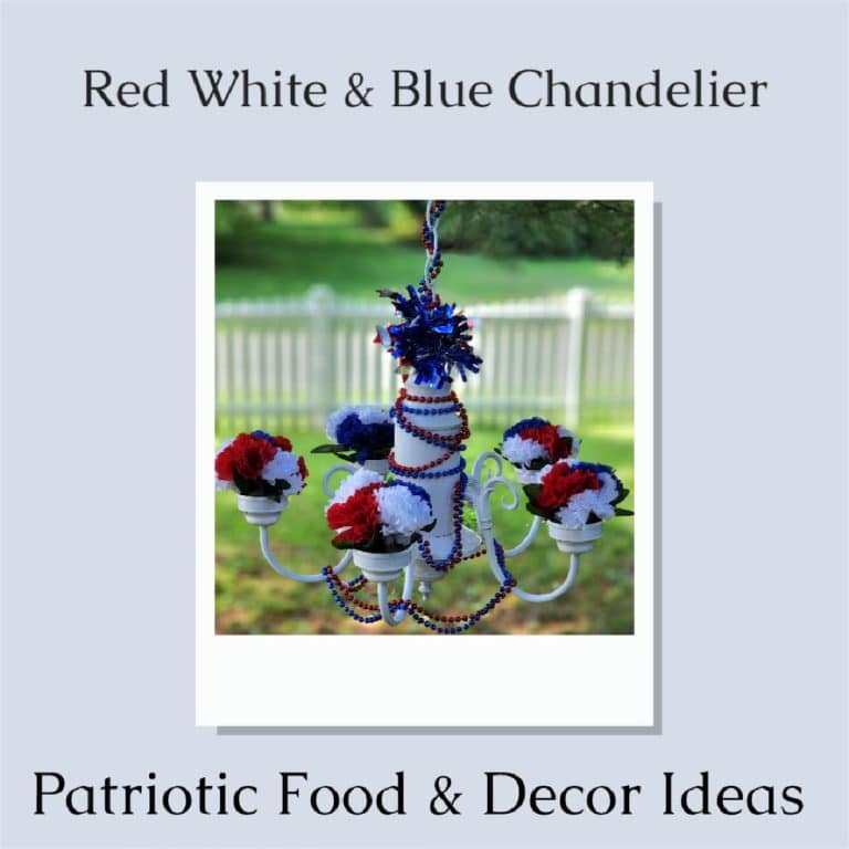 Red White and Blue Chandelier