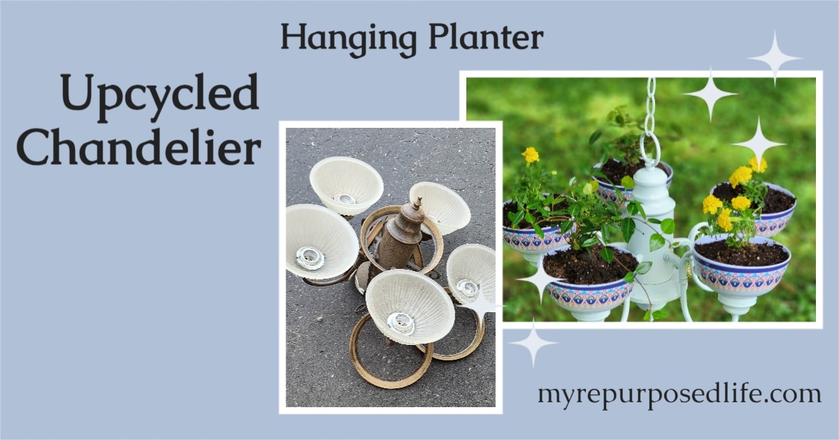 DIY Chandelier Planter - My Repurposed Life