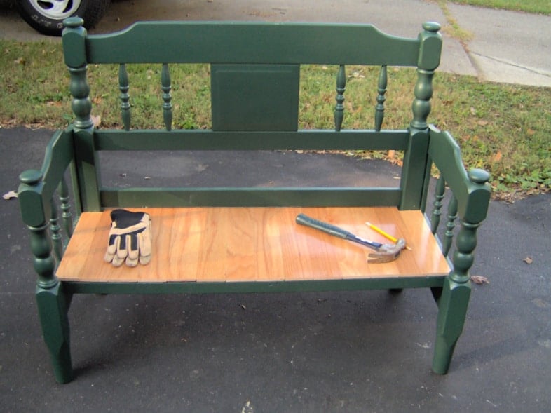 addin a seat to the headboard bench