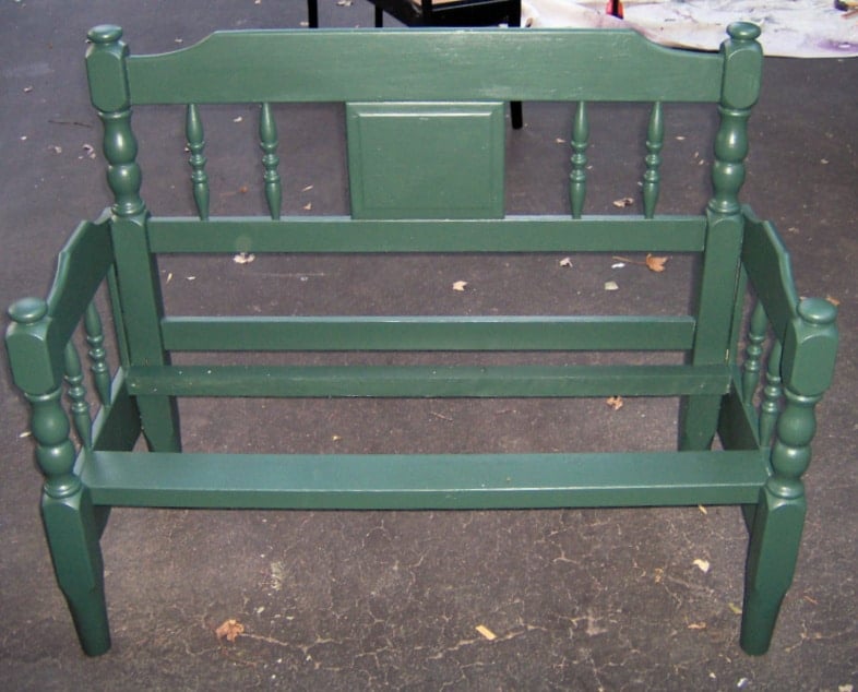 easy twin bed bench ready for a seat