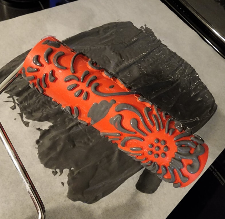 put paint on parchment paper