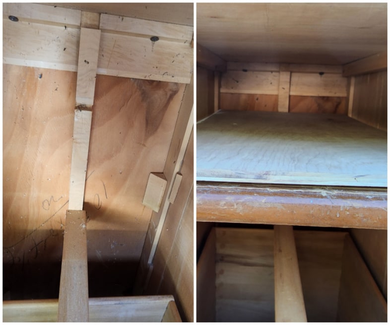replace missing drawer with a shelf