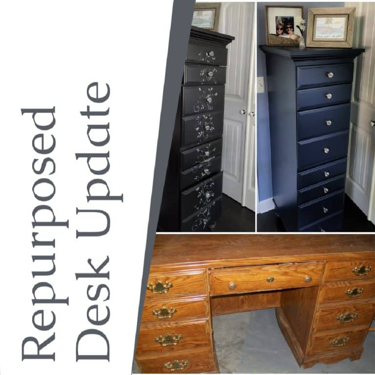How To: Turn A Desk Into A Tall Chest | Before And After Photos