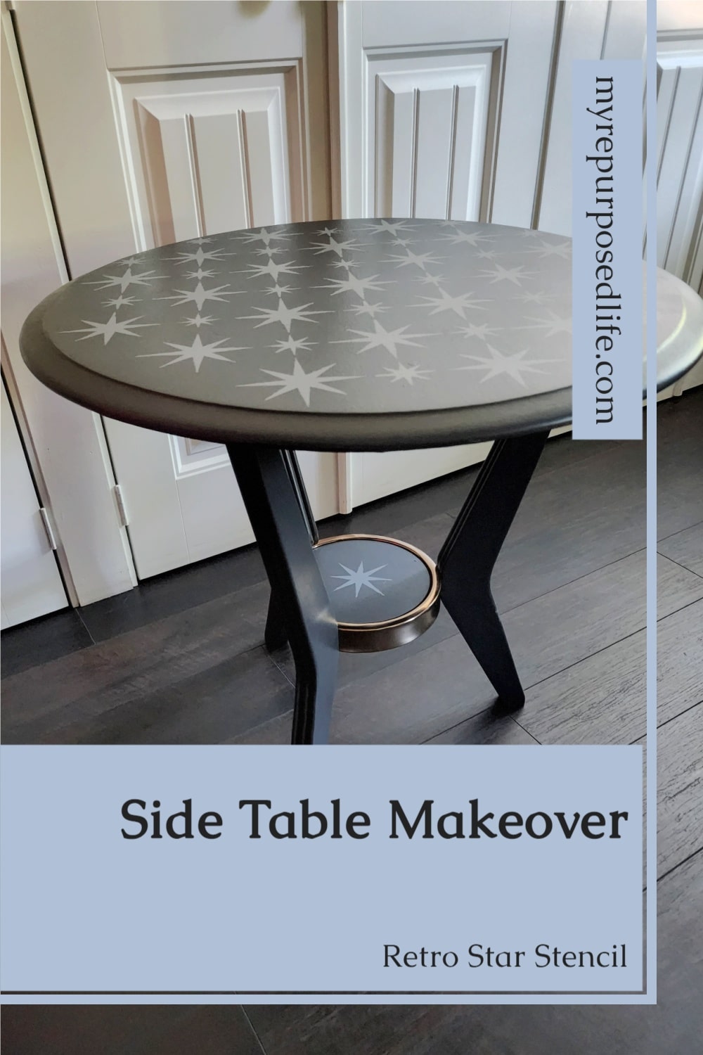 A table found on the roadside, gets a new lease on life with an old tabletop long forgotten. When you "marry" two pieces of furniture it just has to be a win/win, right? #MyRepurposedLife #repurpose #upcycle #table #roadkillrescue #retro via @repurposedlife