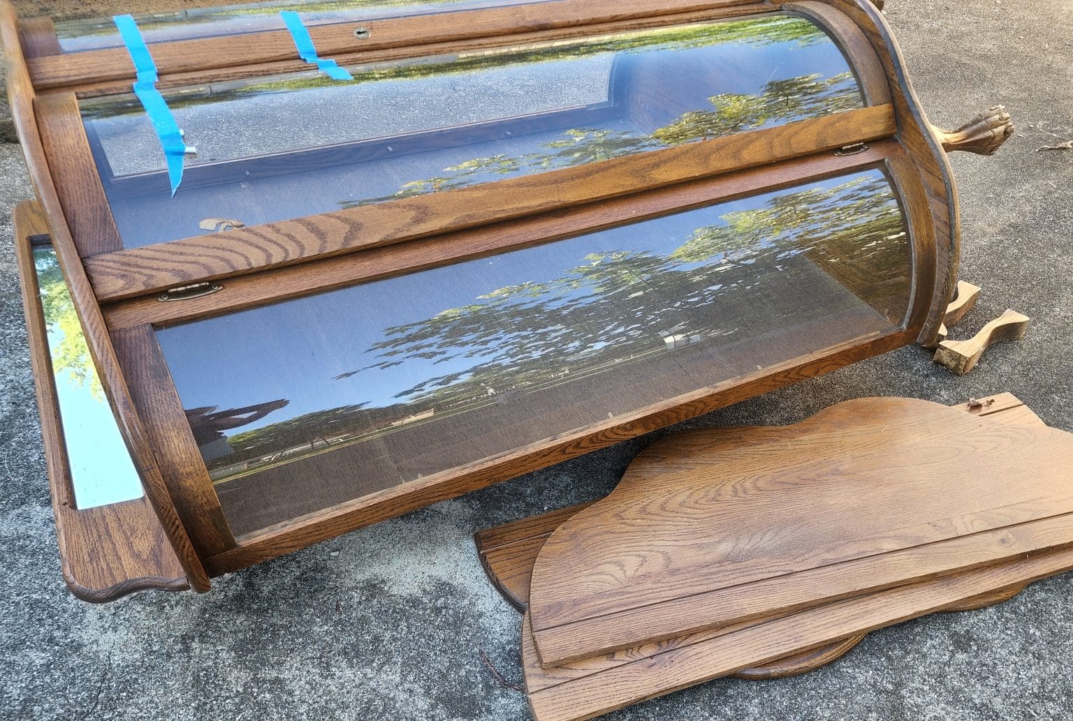 Antique China Curved Glass My Repurposed Life®