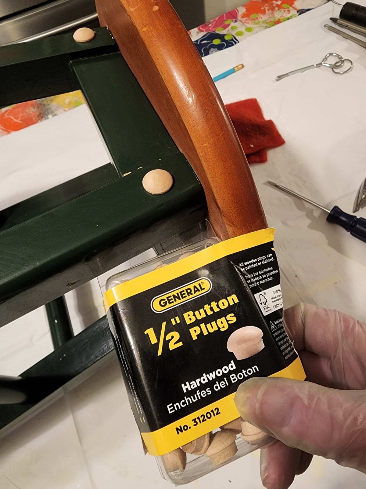 button plugs for furniture projects