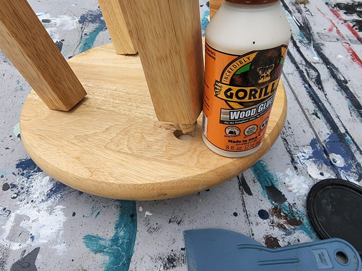 glue bar stool legs with gorilla wood glue