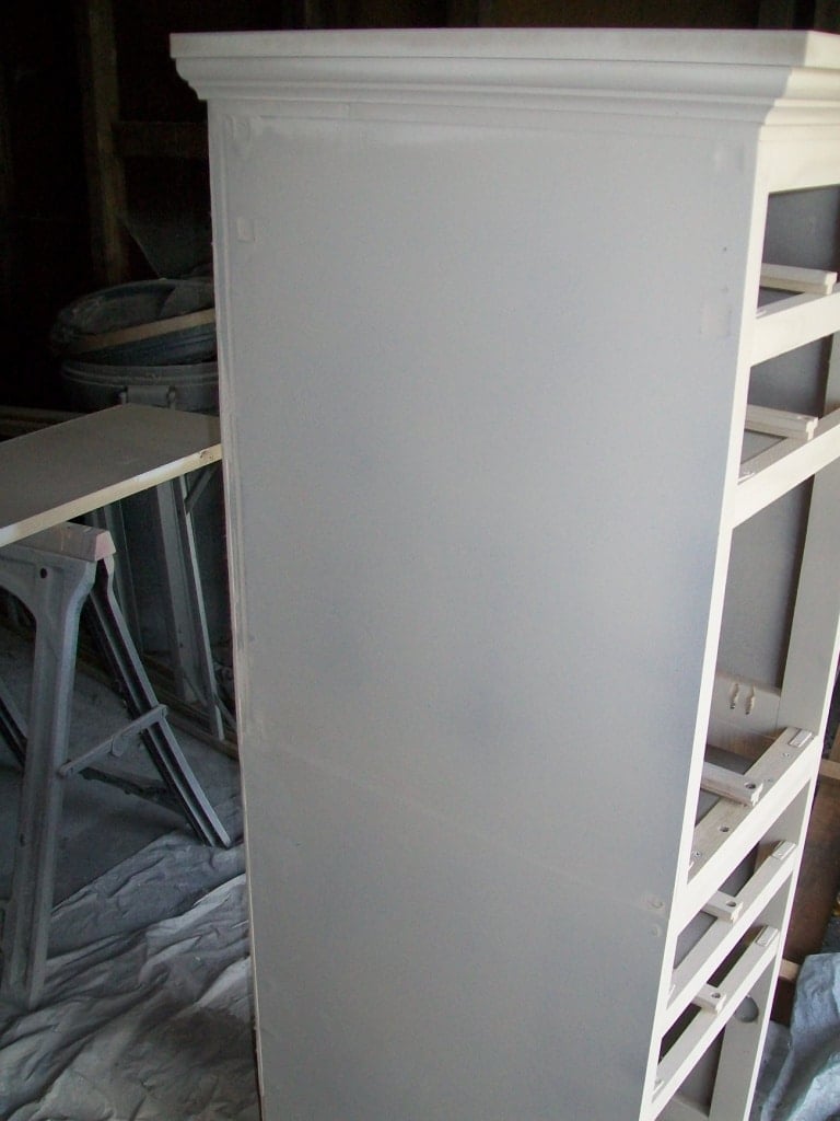 lingerie chest getting painted white