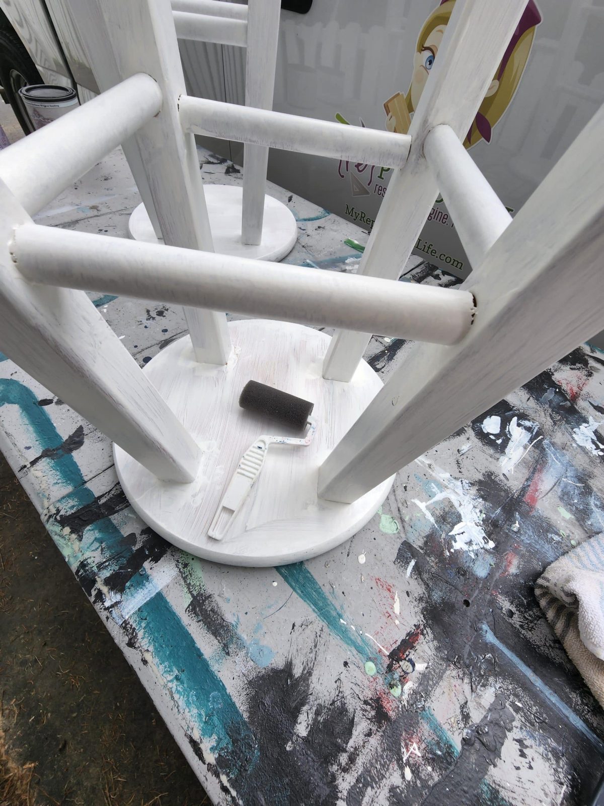 second coat of cashmere paint