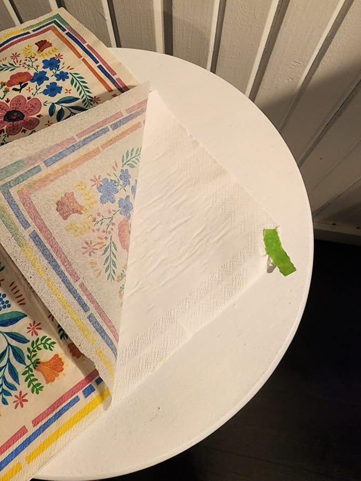 Decoupage Upcycled Bar Stools with Napkins No Fail Project My