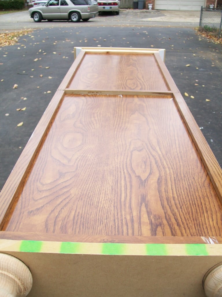 rear view of lingerie chest in original state
