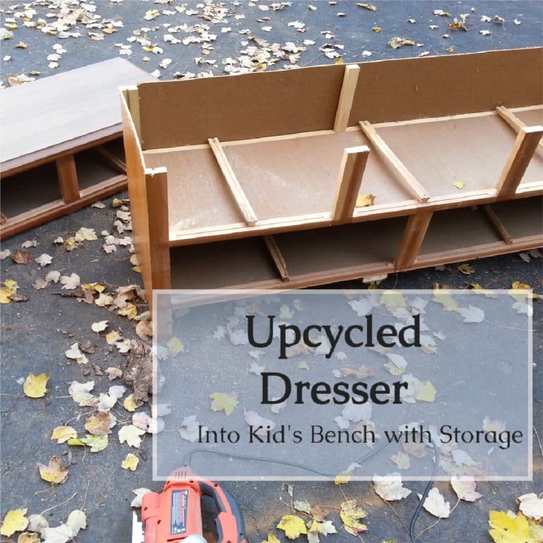 Repurposed Dresser Bench