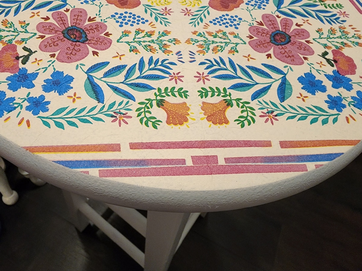 bar stool perfect decoupage edge