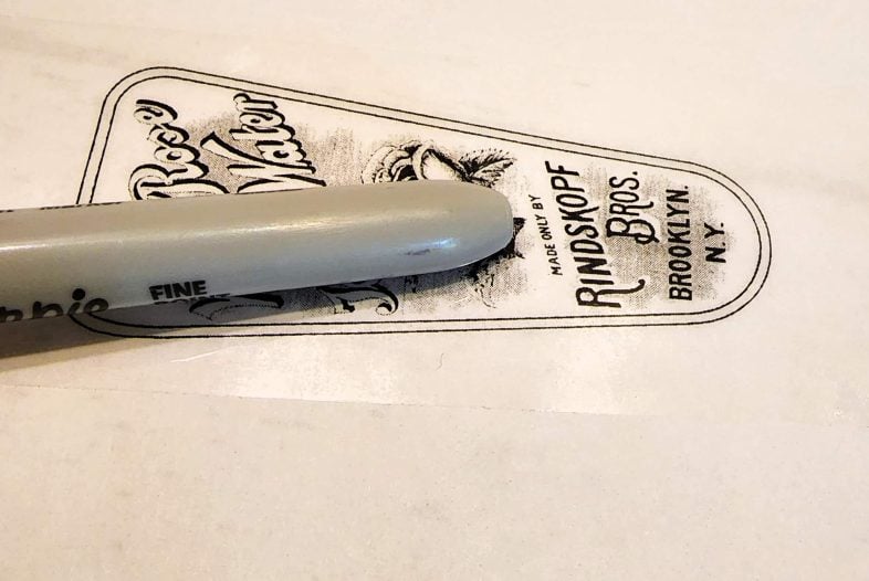 apply tape and burnish 