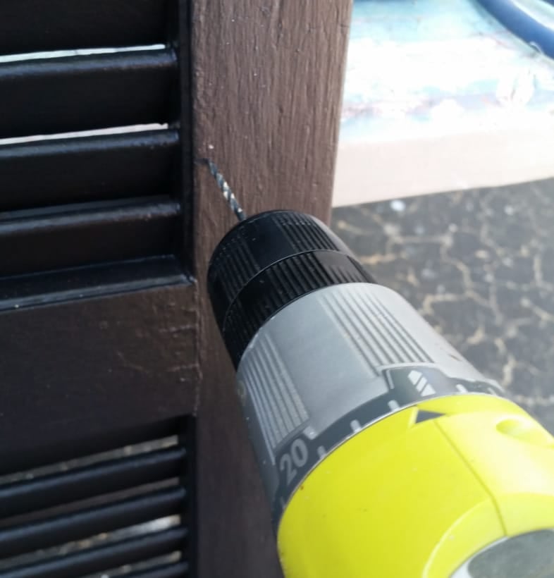 drill pilot holes