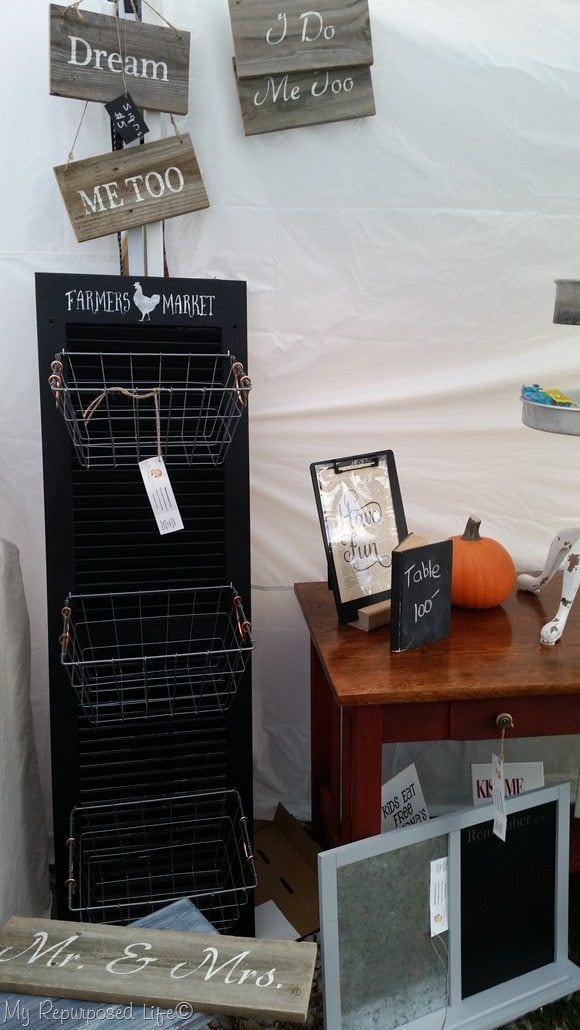 farmer's market shutter veggie bin