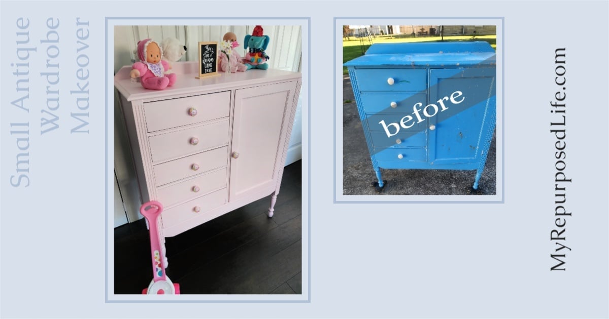 Antique Wardrobe Makeover My Repurposed Life®