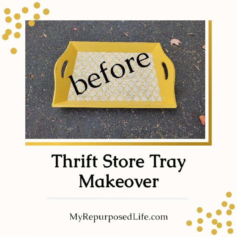 Easy Thrift Store Tray Makeover