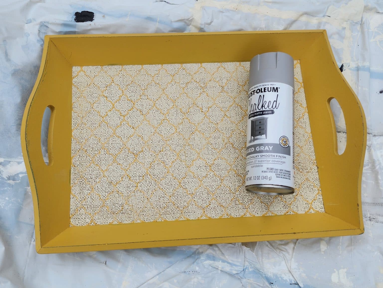 Easy Thrift Store Tray Makeover - My Repurposed Life®