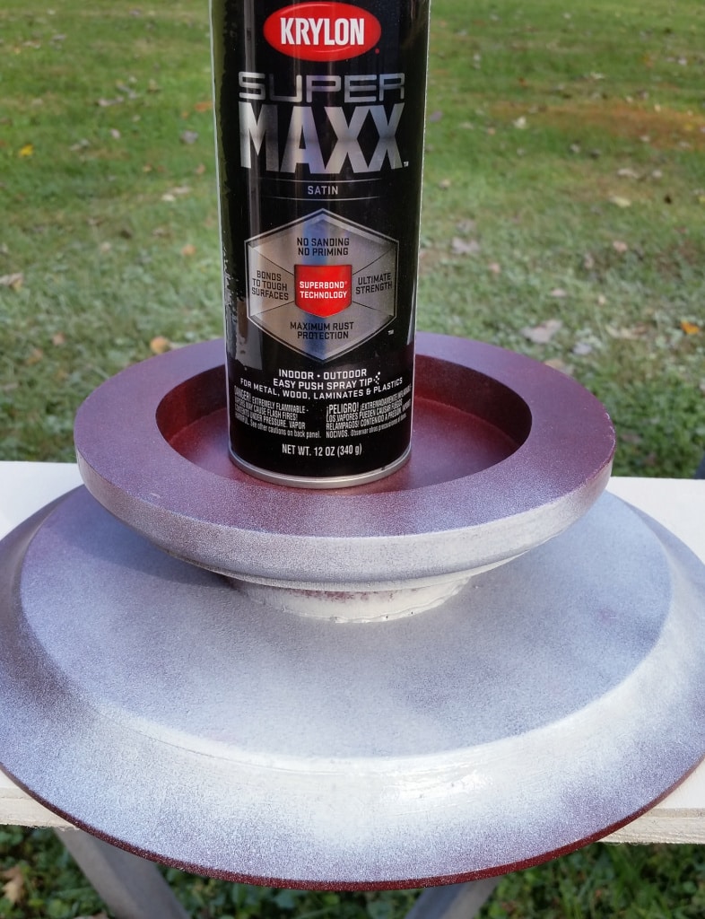 spray paint project upside down