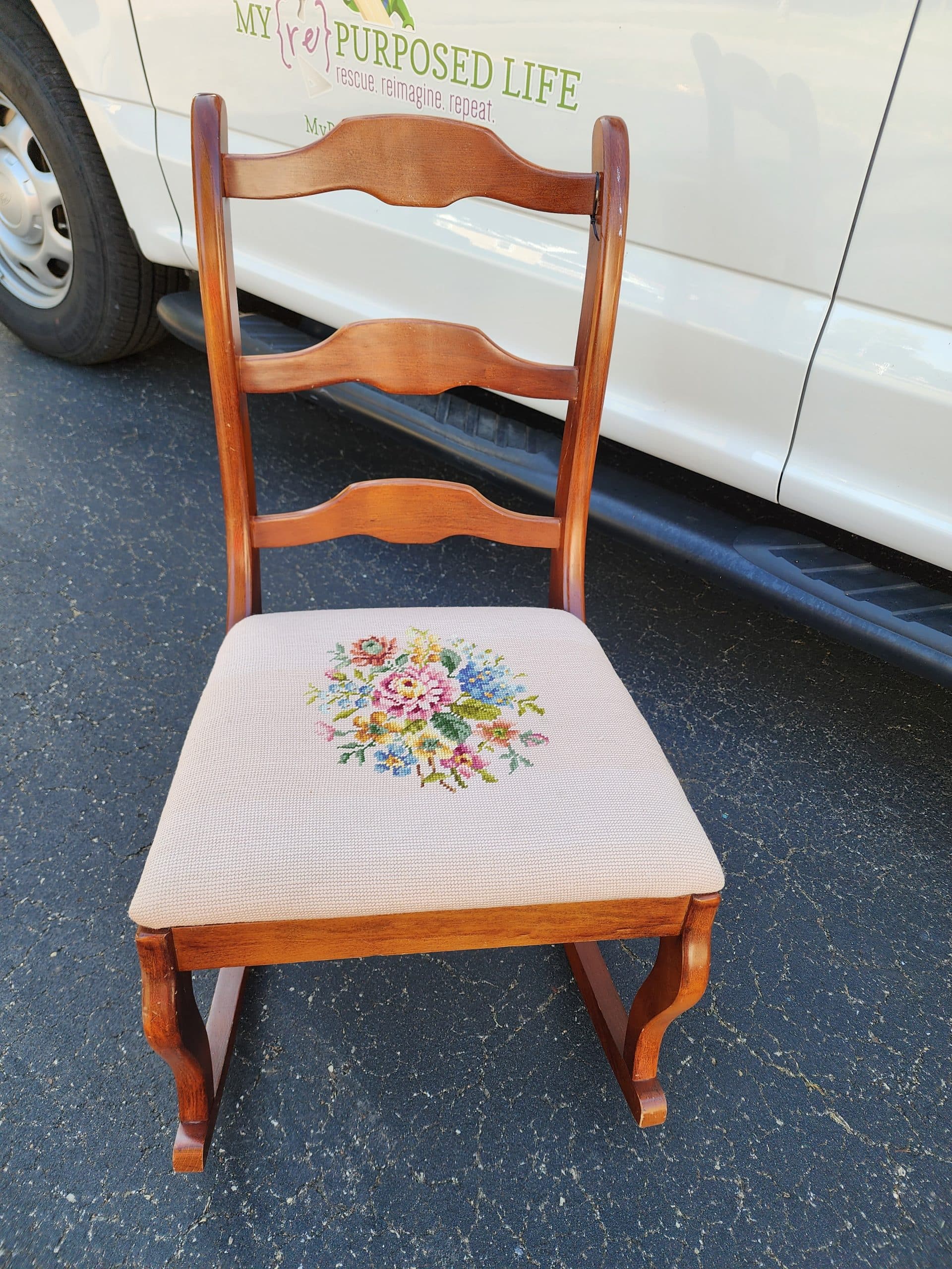 this rocking chair needs a makeover