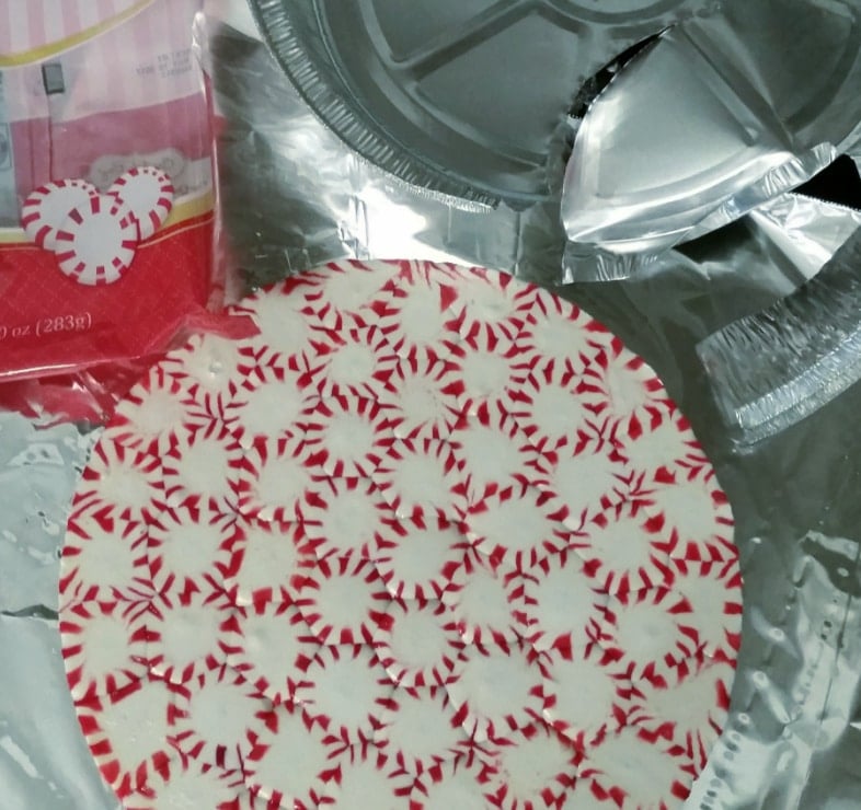 cut away the aluminum pan