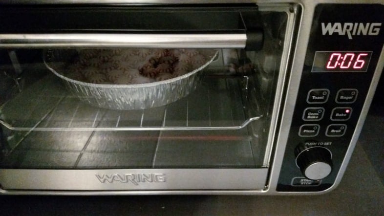 peppermint candies in the toaster oven