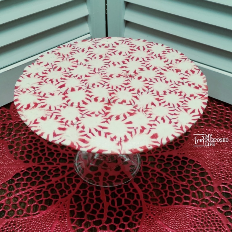 peppermint candy platter