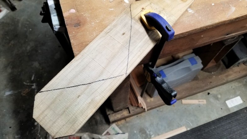 clamp reclaimed fence boards while cutting