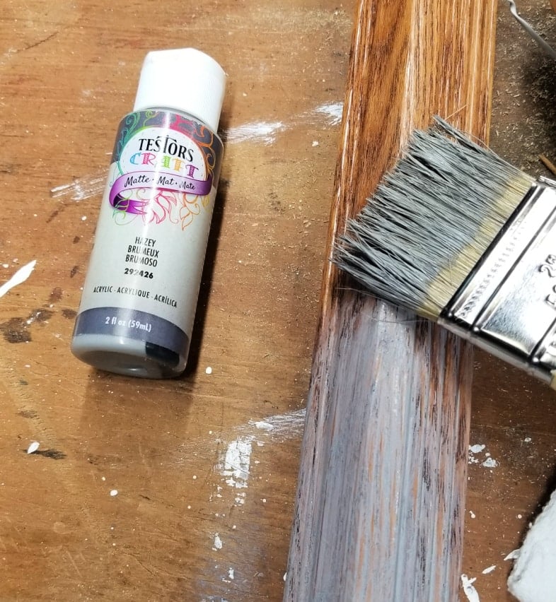 paint wooden frame gray