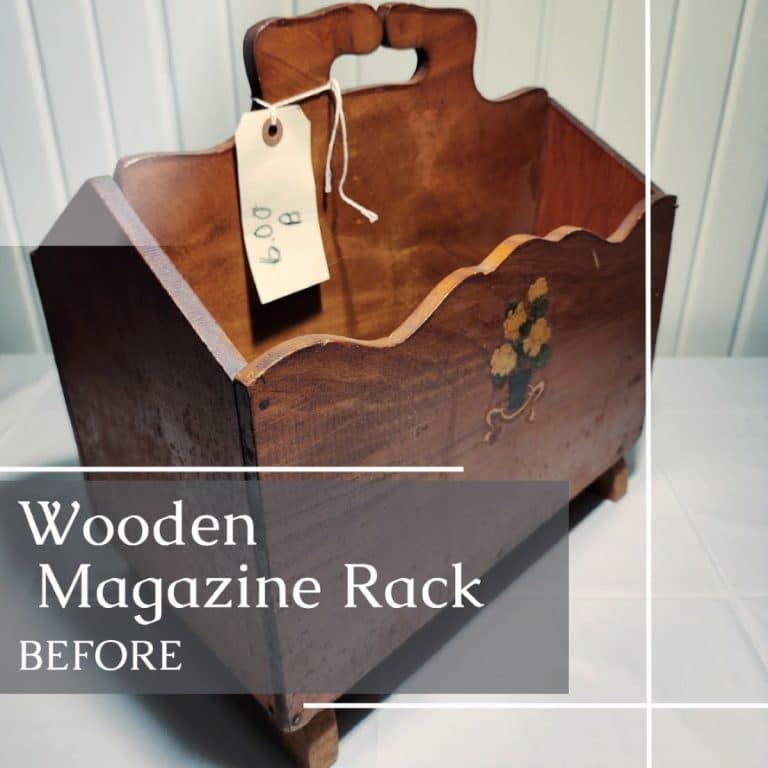 Vintage Magazine Rack Upcycle