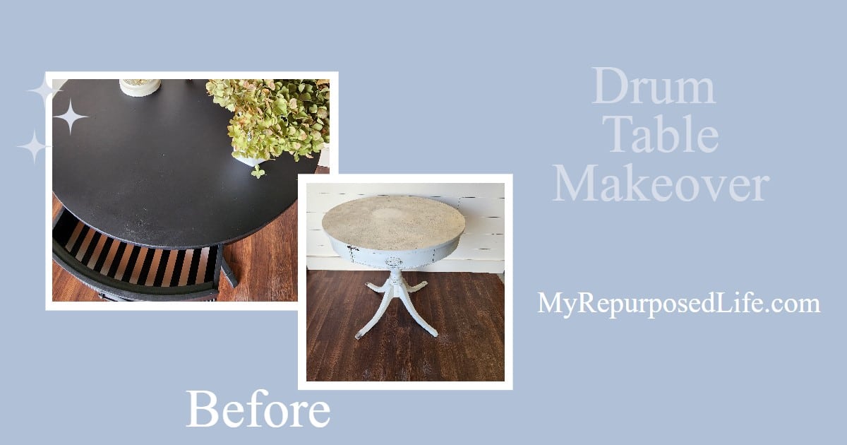 Drum Table Makeover My Repurposed Life®