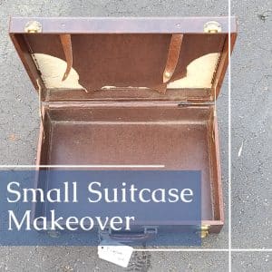 small suitcase makeover before