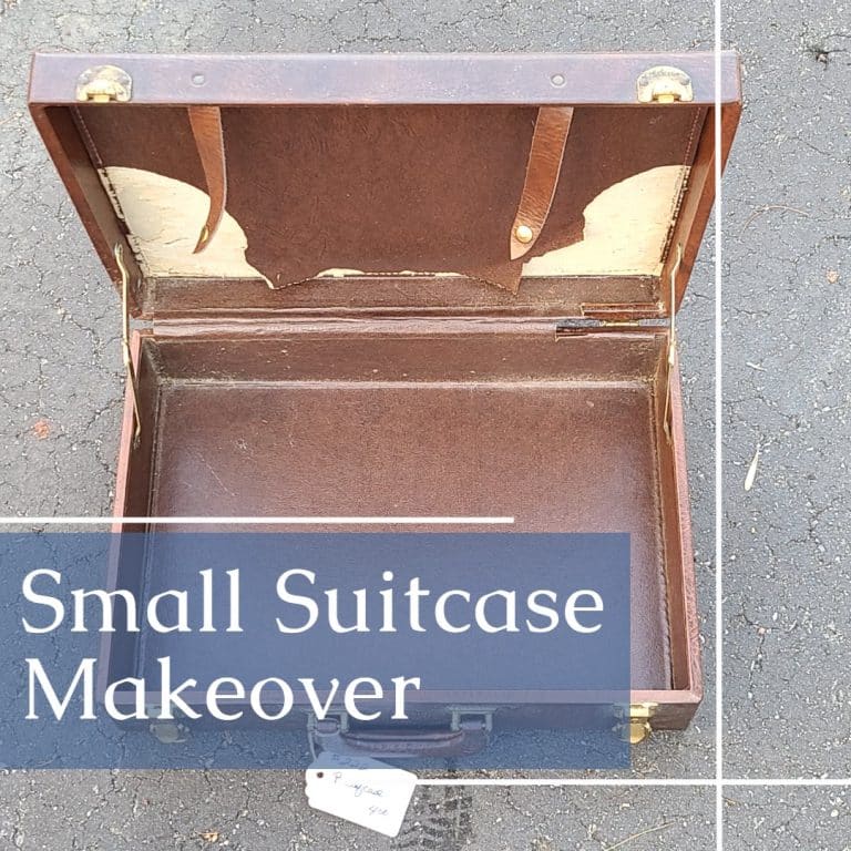 small suitcase makeover before