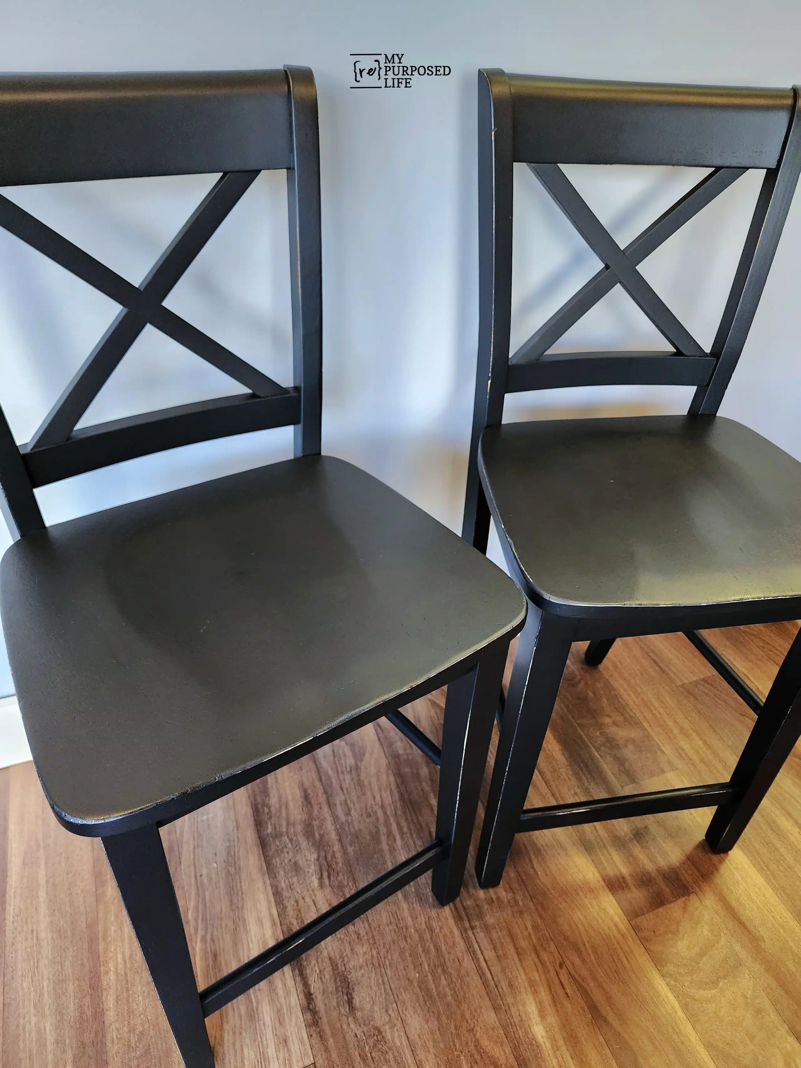 Solid Wood X Back Counter Stools My Repurposed Life®