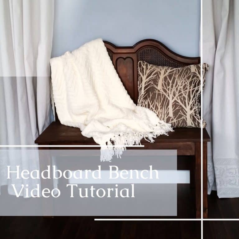 How to Build A Headboard Bench Video